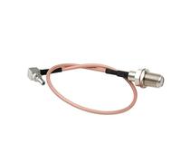 Vecys Tipo F Hembra a CRC9 Macho en Ángulo Recto de 90 Grados Cable Coaxial RF RG316 de 30 CM/12 IN para Antena 2G 3G 4G Router TV HDTV DVB-T DVB-T2