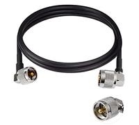 Vecys UHF Macho PL-259 Ángulo Recto a UHF Macho PL-259 Ángulo Recto Cable Coaxial Digital RG58 3FT/1M de Baja Pérdida para Walkie Talkie Radioaficionado y Radio CB Analizador de Antenas