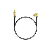 Vecys VecysAdaptador de ángulo Recto Macho SMB a Macho MCX Cable RG174 Cable de Extensión de Antena de 30 cm/12 in