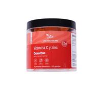 VED Gominolas de Vitamina C y Zinc - 120 Gummies Veganas para Adultos - Ácido L-Ascórbico y Citrato de Zinc - Sabor Natural a Naranja - Sin Gluten y Sin OGM - 2 al Día, Suministro para 60 Días