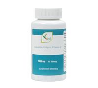 VED L-Glutatión Reducido, Colágeno, Tabletas de Vitamina C | 1000 mg | 90 Tabletas