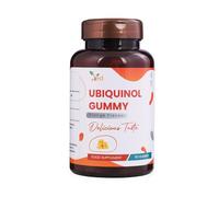 Ved Ubiquinol Gummy | Forma activa coq10 | Alta absorción / bioactividad mejorada | Esencial para la salud del corazón y la producción de energía celular | 150 mg, 90 gomoso