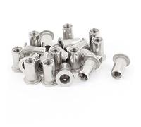 Veda 25 piezas de M8 roscado remache de aluminio tuerca Rivnut dípticas Nutsert 8 mm