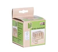 Vedes Großhandel GmbH 61421076 Natural Games - Juego de mesa en 3D de madera de cedro, color blanco