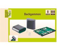VEDES Großhandel GmbH - Ware- Piel sintética Backgammon, Color carbón (61096086)