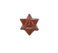 Vediknectar® Merkaba Crystal Statue Red Jasper Star Decorative Stone Reki Crystal Decor Feng Shui Home Décor Pocket Palm Stone Pocket Star Crystal Star Handmade Chakra Stone Religious Gifts