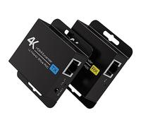 VEDINDUST HDMI Extender 4K30HZ Extensor sobre Single RJ45 Cat5e 6 7 Cables Ethernet Soporte 131FT 40M EDID 1080p POC Alimentación sólo en el Lado TX