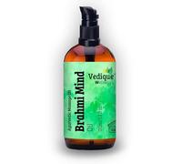 VEDIQUE Remedies Brahmi Mind Oil | 500 ml | Aceite ayurvédico para masaje de cabeza | Profundamente calmante, relajante y nutritivo | Todo natural