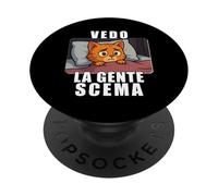 Vedo la Gente scema. Parodia per chi è circondato da idioti PopSockets PopGrip Adhesivo
