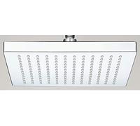 VeeBath Cabezal de ducha cuadrado de 8 pulgadas, cabezal de ducha grande ajustable con bola giratoria, potente cabezal de ducha de alta presión, 200 x 200 mm, ABS cromado