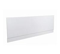 VeeBath ICU10238 Linx-Juego baño de Madera MDF de Alto Brillo con Panel Frontal y Extremo Ajustable de 1600 y 750 mm, Blanco, 1600mm & 750mm