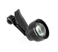 Veedzoens Lente teleobjetivo de 60 mm para iPhone y Android, compatible con jaula de teléfono SmallRig NEEWER, con clip universal de lente de teléfono de rosca de 17 mm y bolsa portátil negra