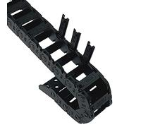 Veekaft Cadena de remolque abierta, tamaño interior: 10 mm x 20 mm, longitud de 1000 mm, radio de curvatura R28 con conector final, adecuado para impresoras 3D y máquinas CNC (R28, 10 x 20)