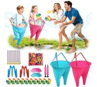 VEEKAY Granny Pants Juego de Lanzamiento,2 Piezas Granny Pants Yard Game, Pantalones Gigantes de Gran Tamaño Juego al Aire Libre,Juego de Fiesta al Aire Libre para jardín, Parque,Playa