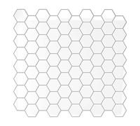 VEELIKE Azulejos Adhesivos Cocina Blanco Hexágono 3D Baldosas Adhesivas Pared Vinilos Baño Azulejos Impermeable Vinilo Adhesivo Cocina Decorativo Papel Adhesivo para Baldosas 30.5cm×30.5cm 6 Piezas