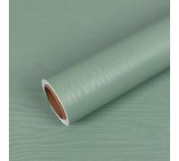 VEELIKE Papel Adhesivo Madera Verde Ahumado 60 cm × 300 cm Papel Pintado Madera Verde Vintage Vinilo Encimera Cocina Lavable Revestimiento Pared Dormitorio Vinilo Adhesivo Muebles Armarios Mesas
