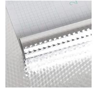 VEELIKE Papel adhesivo plateado, 60 cm x 900 cm, revestimiento protector contra salpicaduras, película adhesiva de aluminio, rollo impermeable para muebles, película autoadhesiva para pared de cocina