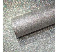 VEELIKE Papel Pintado Brillante Plateado Papel Adhesivo para Muebles Papel Pintado Purpurina Papel de Pared Habitacion Papel Tapiz Salon Papel Pared Decorativo Armarios Dormitorio Baño 40cmx300cm