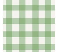 VEELIKE Papel Pintado Cuadros Verde y Blanco Moderno Papel Pintado Pared Dormitorio 44,5 cm x 300 cm Vinilo Adhesivo Pared Cuadros Escocés Fotomurale da Parete Salon Vinilo Adhesivo Muebles Baño