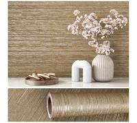 VEELIKE Papel Pintado Dorado Vintage 40 cm × 900 cm Papel Pintado Tela de Hierba Oro Papel Pared Oro Papel Tapiz Texturizado Papel de Pared Decorativo Salon Papel Pintado Pared Baño Impermeable