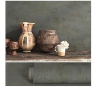 VEELIKE Papel Pintado Efecto Hormigón Óxido Papel Pintado Pared Hormigon Gris Retro 40 cm × 300 cm Industrial Vinilo Adhesivo Pared Salón Dormitorio Vinilo Encimera Cocina Baño Lavable Extraíble