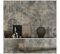 VEELIKE Papel Pintado Hormigon Gris Vintage 81 cm × 300 cm Papel Pintado Cemento Industrial Vinilo Autoadhesivo Impermeable Hormigón Rasgado Vinilo Adhesivo Pared Salon Cocina Baño Lavable