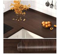 VEELIKE Papel Pintado Madera Marrón Vinilo Adhesivo Muebles Madera 40 cm x 300 cm Papel Adhesivo para Muebles Vintage Revestimiento Pared Dormitorio Cocina Baño Impermeable Vinilo Mesa Extraíble