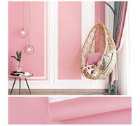 VEELIKE Papel Pintado Rosa 60 cm x 900 cm Papel Adhesivo para Muebles Papel Autoadhesivo Pared Rosado Papel Pared Dormitorio Papel de Pared Infantil Niña Vinilos para Puertas de Armario Baño Salon