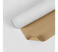 VEELIKE Papel Pintado Terciopelo Blanco Papel Pintado Autoadhesivo Tela de Terciopelo Arrugado 40 cm × 300 cm Vinilos para Muebles Dormitorio Cajones Caja de Joyería Decoracion Habitacion Armarios