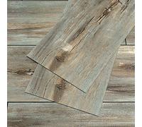 VEELIKE Suelo Vinilo Autoadhesivo Madera Gris Suelo Vinilo Efecto Madera Vintage Vinilo Suelo Cocina Impermeable Suelo Vinilo Rollo Baldosas Adhesivas Suelo Garaje Dormitorio 90cm×15cm 12 Piezas