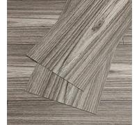 VEELIKE Suelo Vinilo Rollo Suelo Vinilo Efecto Madera Gris Vintage Suelo Vinilo Autoadhesivo Baño Suelos de Vinilo Adhesivos para Suelos Cocina Baldosas Adhesivas Suelo Garaje 90cm×15cm 4 Piezas