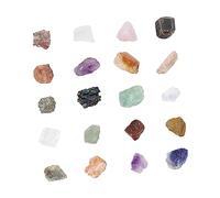 Veemoon 1 caja Cristales de Sanación de Chakra Piedras de Chakra Pulidas Coloridas Caja para Yoga y Curación Energética