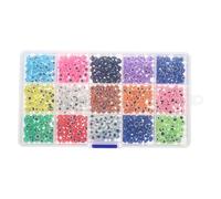 Veemoon 1 Caja Cuentas de Resina para Bricolaje Diseño de Ojo Malvado, Accesorios Artesanales Fáciles de Conectar para Collares y Pulseras en Fiestas Creativas