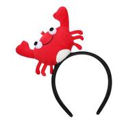 Veemoon 1 Diadema Divertida para Niños Diseño Adorable en Tela Roja, Adecuada para Todas Formas de Cabeza, para Fiestas y Sesiones Fotográficas