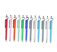 Veemoon 1 Juego 12 Piezas Bolígrafo con Soporte para Teléfono Móvil Lápices Ópticos para Pluma De Tinta Bolígrafo De Oficina Rotuladores Venir Pantalla Táctil como Pluma De Estudiante