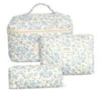 Veemoon 1 Juego Bolso cosmético de Mano Hacer organizadores artículos de tocador de Viaje Bolsa de Maquillaje Coqueta Bolsas de Viaje Bolsas de Maquillaje al Aire Sabana de Algodon