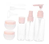 Veemoon 1 juego Botellas de Viaje Rellenables para Cosméticos de Transparente Contenedores Portátiles para Loción y Agua Desmaquillante