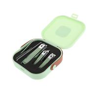 Veemoon 1 juego Cortaúñas Portátil Salpicaduras Kit de Manicura de Color Menta para y Doméstico Incluye Cortaúñas y Cortador de Cutículas para Cuidado de Uñas Casa Aire