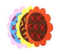 Veemoon 1 Juego Enhebrar para Material Didáctico Montessori de Actividades de Aprendizaje de Floral para Desarrollo Cognitivo Infantil