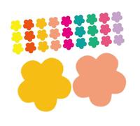 Veemoon 1 Juego Flores Coloridas para Decoración de Aula Cortes Prerecortados con Puntos de Pegamento para Manualidades y Proyectos de para Tableros de Anuncios y Decoración Escolar