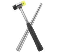 Veemoon 1 juego Kit de Martillo Ajustable para Joyería Herramienta de Ajuste de Anillos y Mandril para Reparación de Joyería de Martillo de Goma y Varilla de Ajuste para DIY y
