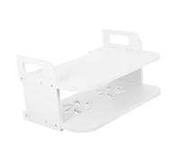 Veemoon 1 Juego Soporte para Proyector Titular del Enrutador Soporte De Pared para Proyector Estantes Montados En La Pared Montaje del Enrutador Blanco El Plastico
