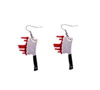 Veemoon 1 Par arete colgado earrings divertido color pendientes para mujer de moda colgar colgante de fiesta de acrílico de agua de las mujeres Pendientes de Halloween