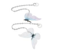 Veemoon 1 Par Butterfly Headphones Anti-faller Pendientes De Cadena Accesorio Para Auriculares Cadena Anti-perdida Cadena Para Colgar Auriculares Inalámbricos Correa De Arete Aleación