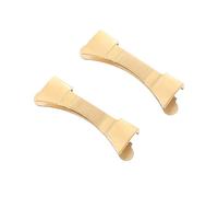 Veemoon 1 Par De Conectores De Horquilla De Correa De Acero Inoxidable Correas De Extremo Curvo Hebilla De Conector De Correa De Reloj Correas De Reloj De Repuesto Pasadores De Correa