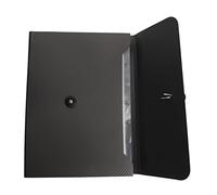 Veemoon 1 pieza Bolsa de Expandible Organizador de Archivos Portátil con Compartimentos Carpeta para Oficina y Personal para Recibos y Cartas Color Gris