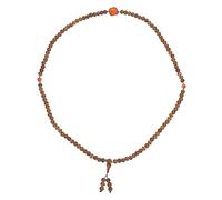 Veemoon 1 Pieza Brazalete Budista Nombre Hechizas Talón Collar Rosario Número De Cuentas Cadena De Cuentas De Madera Colgante De De Madera Joyas De Budistas
