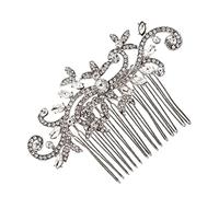 Veemoon 1 pieza Peina para Novia con Rhinestones Accesorio Decorativo Elegante para Mujeres y Niñas Tocado de Boda y para Ocasiones Especiales