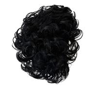 Veemoon 1 Pieza Peluca Sintética Corta para Hombre de Alta Temperatura para Cosplay y Fiestas Temáticas Color Negro y Duradera