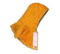 Veemoon 1 Pieza Sombrero de chal del soldador campana de soldadura tapa de soldadura soldadores cascos de soldadura gorro protector de chal gorra para cubrir el cuello Cuero Caqui